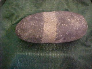 EARLY NATIVE AMERICAN INDIAN STONE AXE HEAD FULL GROOVE FREMONT WY SHOSHONE 3