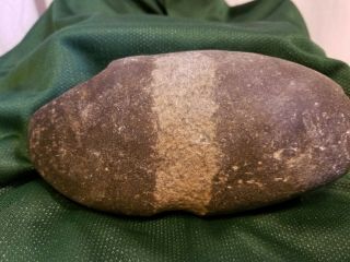 EARLY NATIVE AMERICAN INDIAN STONE AXE HEAD FULL GROOVE FREMONT WY SHOSHONE 5