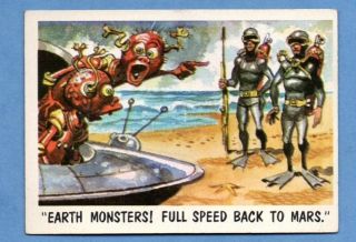 1959 Topps /bubbles You’ll Die Laughing 11 Set Break “earth Monster