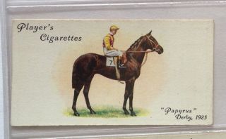 Papyrus Horse Racing Derby And Grand National Winners 1933 Cigarette Card (b75)