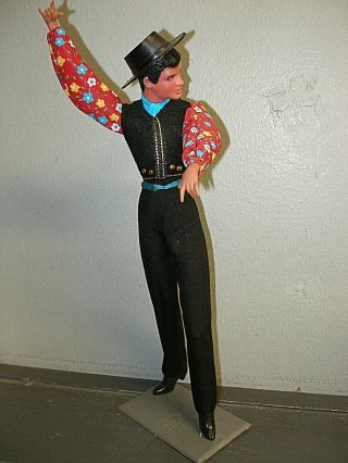 Vintage Spanish Male Flamenco Dancer Doll By Marin Chiclana Juan Ponce 14 " Spain