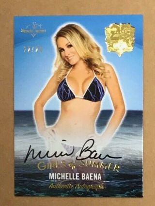 2016 Michelle Baena Benchwarmer 22/25 25 Years Girls Of Summer Autograph Card