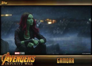 Topps Marvel Collect Gamora Gold Base Infinity War Box 19 [digital] 500cc