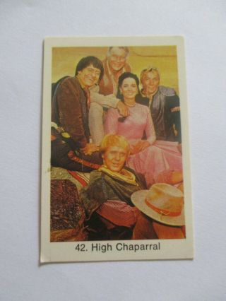 The High Chaparral Cristal Erickson Slade Mitchell Darrow Vintage Card Sweden