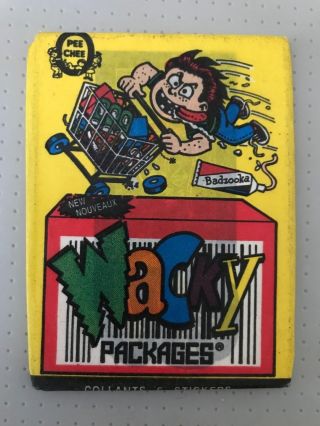 Wacky Packages Wax Pack Opee Chee Topps Collants 6 Stickers
