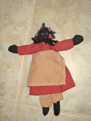 Black Americana Mammy Doll Cloth Folk Art We Ship 7 Days A Week