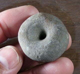 Late Mississippian Perforated Discoidal,  Sandstone,  Tipton County,  Tn.  D.  1 1/2