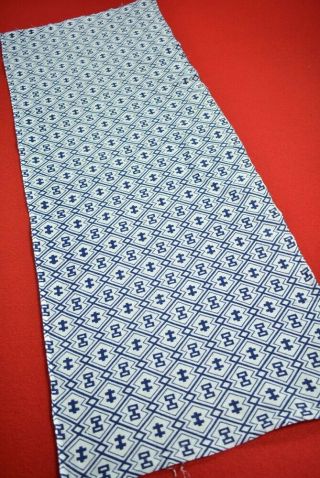 ZA36/50 Vintage Japanese Fabric Cotton Antique Boro Patch Indigo Blue 38.  2 