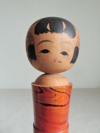 8 Inch Japanese Sosaku Kokeshi Doll : No Signed : From Matsushima