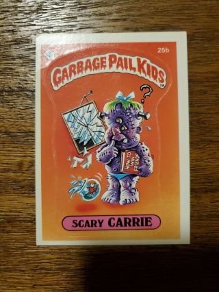 Garbage Pail Kids Series 1 Scary Carey 25b