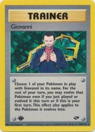 Giovanni - 104/132 - Rare 1st Edition
