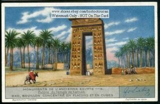 Ancient Egypt Pylon Temple Of Karnak 1920s Trade Ad Card
