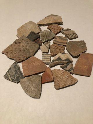 Ancient Pueblo Native American Pottery Shards From Kayenta,  Arizona