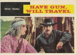 1958 Tv/western Have Gun,  Will Travel 32 Trading Card (vintage)