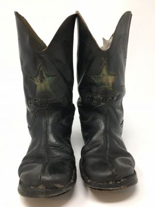 Child’s Vintage Cowboy Boots Two Pair Texas Star