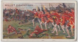 1745 Battle Of Culloden Jacobite Inverness Scotland 100,  Y/o Ad Trade Card