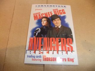 The Avengers Diana Rigg Tv Cornerstone Chase Premier Card 9 Patrick Macnee