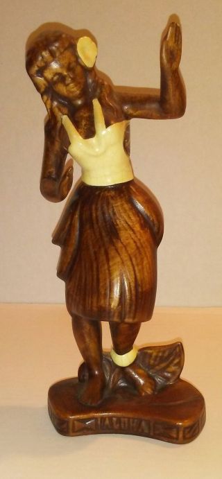 Vintage Treasure Craft Hula Dancer,  Statue,  Hawaii,  Ceramics,  Pottery.  Ab