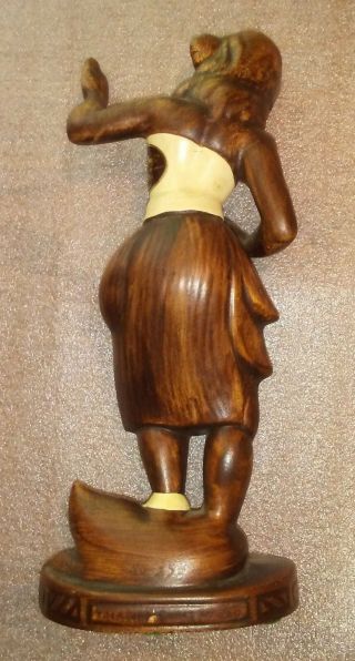 Vintage Treasure Craft Hula Dancer,  Statue,  Hawaii,  Ceramics,  Pottery.  ab 3