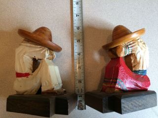 Vintage 1950’s Mexican Hand Carved Bookends