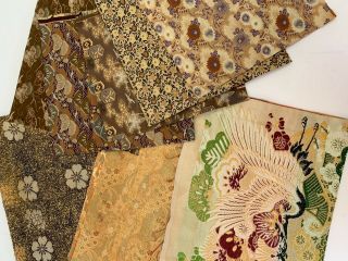 Vintage Japanese Obi Fabric Samples (d22)