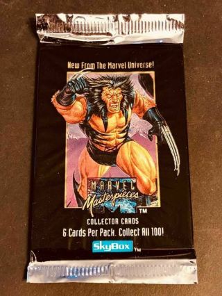 1992 Skybox Marvel Masterpieces Pack Wolverine
