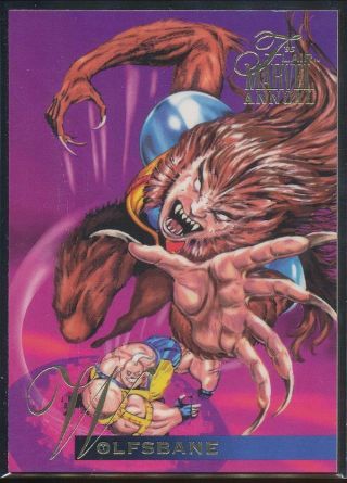 1995 Flair Marvel Annual Trading Card 24 Wolfsbane