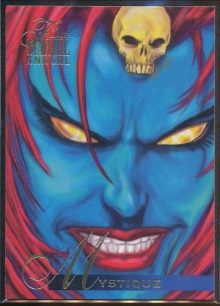 1995 Flair Marvel Annual Trading Card 31 Mystique