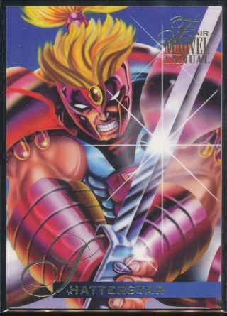 1995 Flair Marvel Annual Trading Card 21 Shatterstar