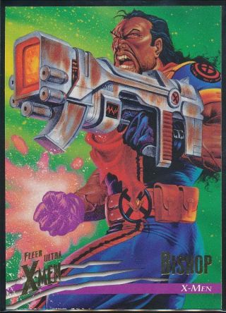 1996 X - Men Ultra Wolverine Trading Card 74 Bishop