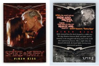 First Kiss Sb3 Spike The Complete Story 2005 Inkworks Spike,  Buffy Chase Card