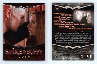 Lust Sb4 Spike The Complete Story 2005 Inkworks Spike,  Buffy Chase Card