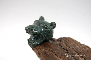 Flash Roaring Jaguar / Mayan Jadeite Jade / Guatemalan Guatemala Pendant F