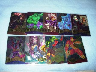 Marvel Metal Trading Cards From 1995 By Marvel
