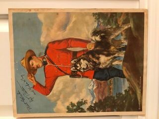 Sgt.  Preston Of The Yukon Autographed Picture