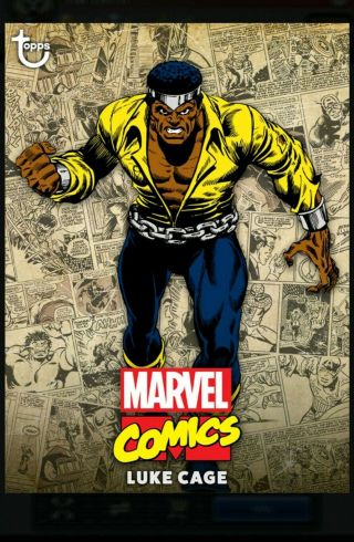 Luke Cage - Rare Classic Series 2 Color Base - Topps Marvel Collect