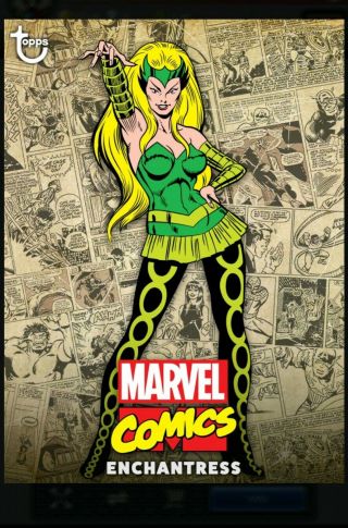 Enchantress - Rare Classic Series 2 Color Base - Topps Marvel Collect