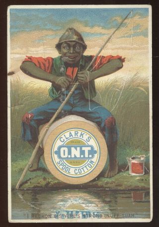 1890s Trade Card Advertising Clark 
