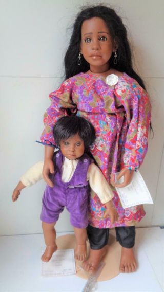 Rare Renate Hockh Ari & Naila Doll Children Of The World By German Artist