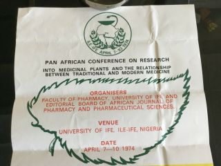 NIGERIA 1974 PAN AFRICAN CONFERENCE 11X17 Poster & Letter Brock Peters Estate 2