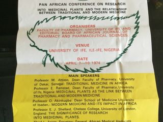 NIGERIA 1974 PAN AFRICAN CONFERENCE 11X17 Poster & Letter Brock Peters Estate 3