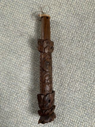 Vintage wooden Barong Flute from Bali,  Indonesia 4