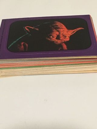 1983 Topps Star Wars Return Of The Jedi Complete Series 1 And 2 Sticker Cards