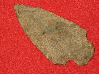 Authentic Native American Artifact Arrowhead 3 - 1/8 " Missouri Burkett Point P14