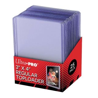 Ultra Pro 3 " X 4 " Regular Toploader Card Protectors - Packet Of 25