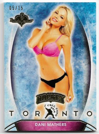 2014 14 Benchwarmer Toronto Fall Expo Hockey Dani Mathers Gold Base Card 4 /15