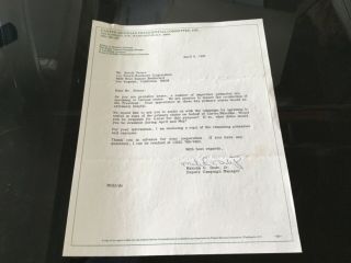 Brock Peters Actor & Activist 1980 Carter/mondale Presidential Committee Letter