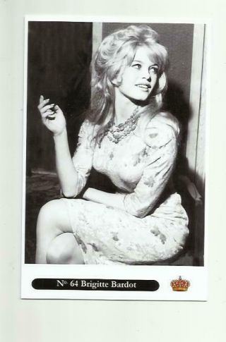 N497) Brigitte Bardot Empire (64) Photo Postcard Film Star Pin Up Glamour
