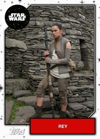 Topps Star Wars Card Trader 2019 Base Mothers Day 2019 White Rey [digital] 166cc