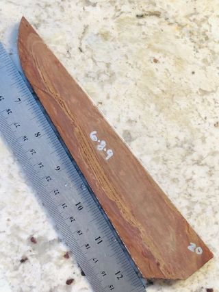 6•8•9 Large Painted Buffalo River Flint Knapping Knife Blade Preform Slab